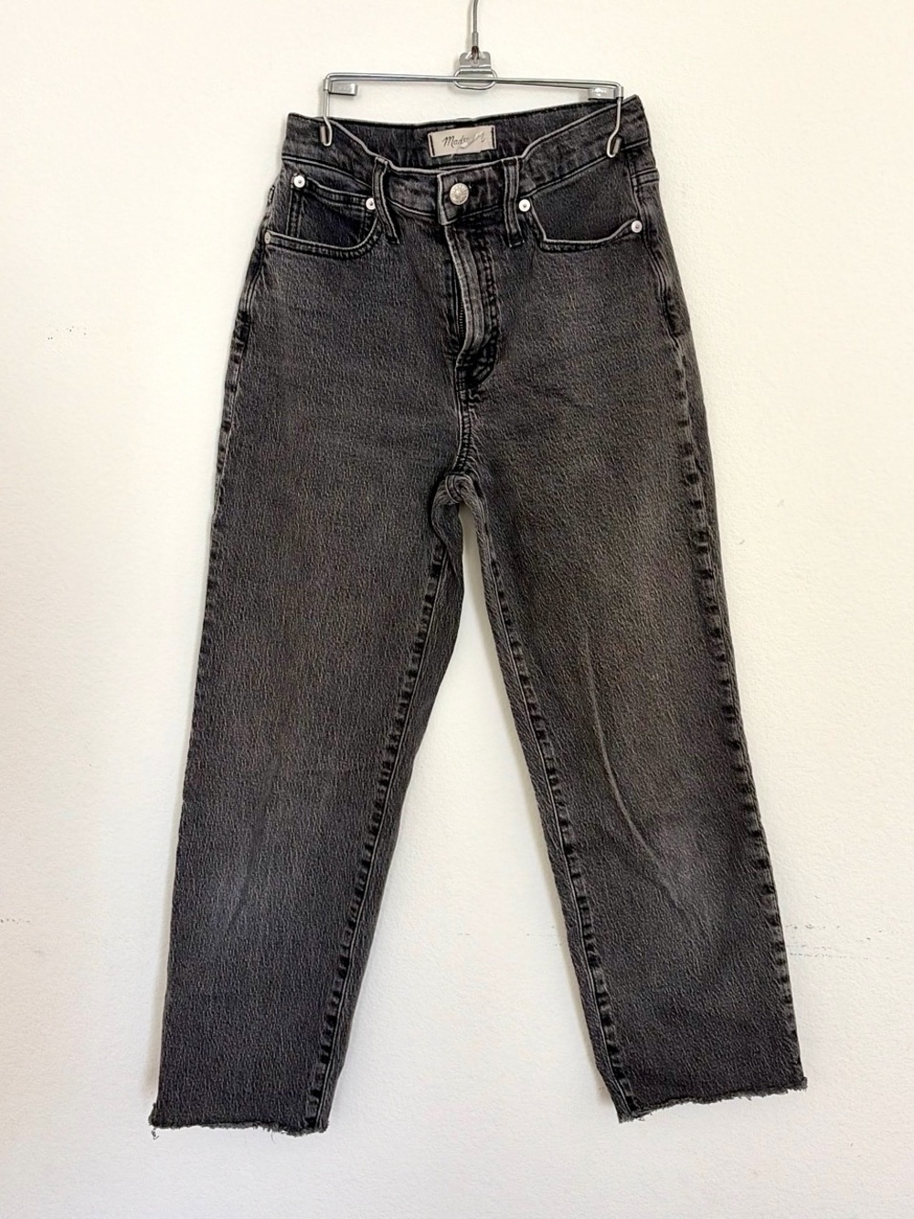 Madewell perfect Vintage straight Jean High-Rise Charcoal Gray Women’s Jeans